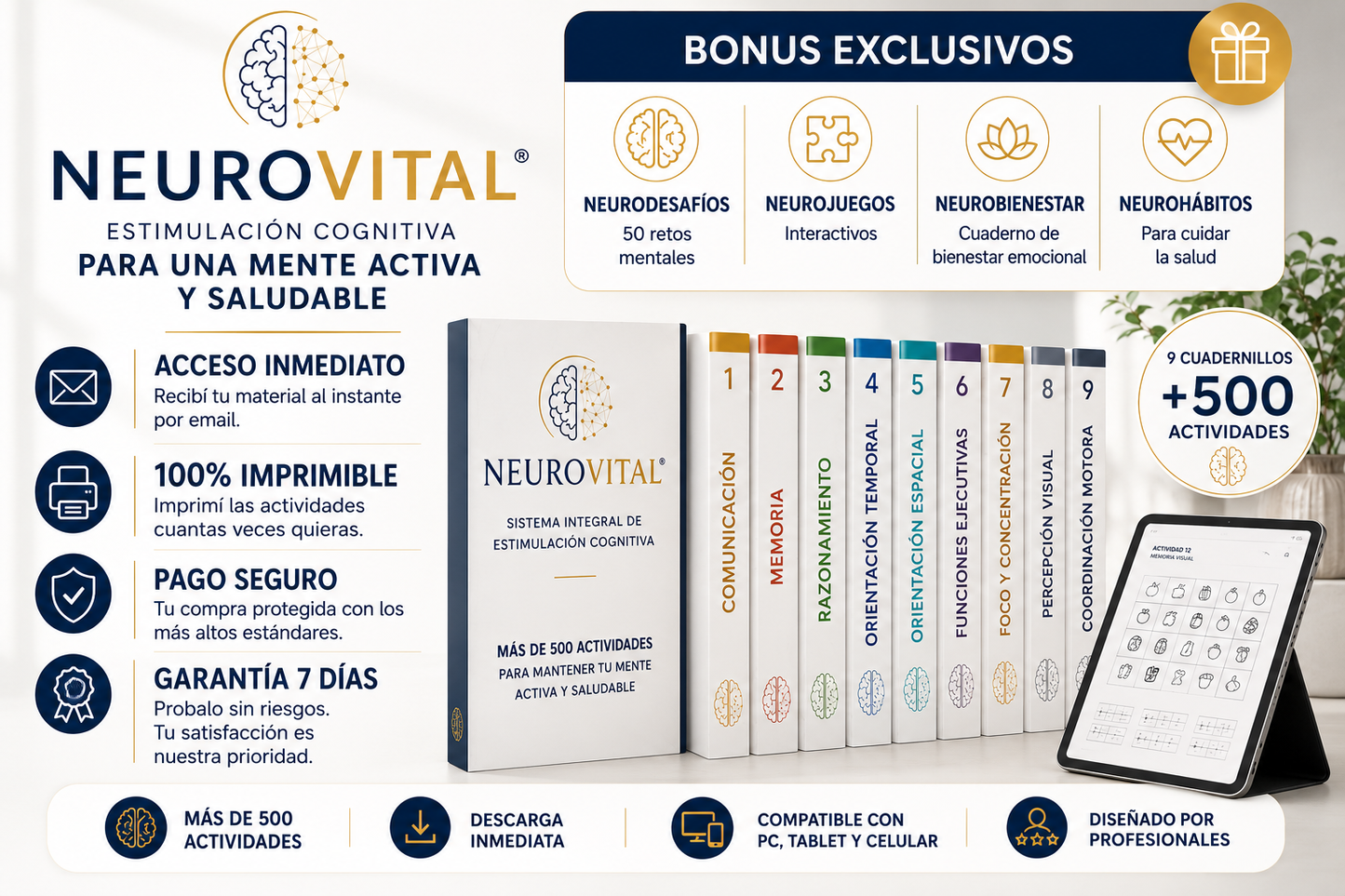 Método NeuroVital® + 4 Bonus de regalo